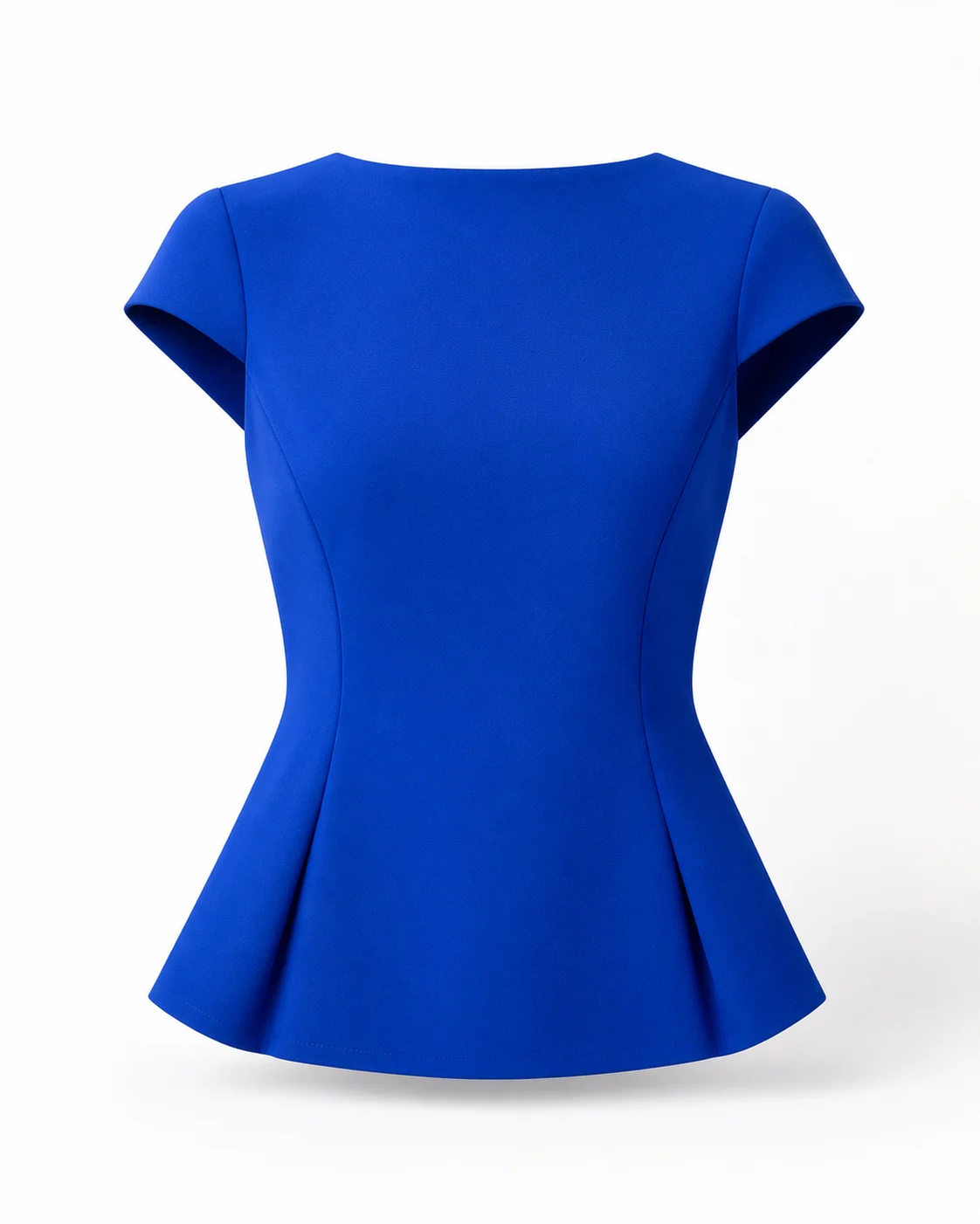 A shopper previewing a clothing item with AI virtual try-on before adding it to cart.