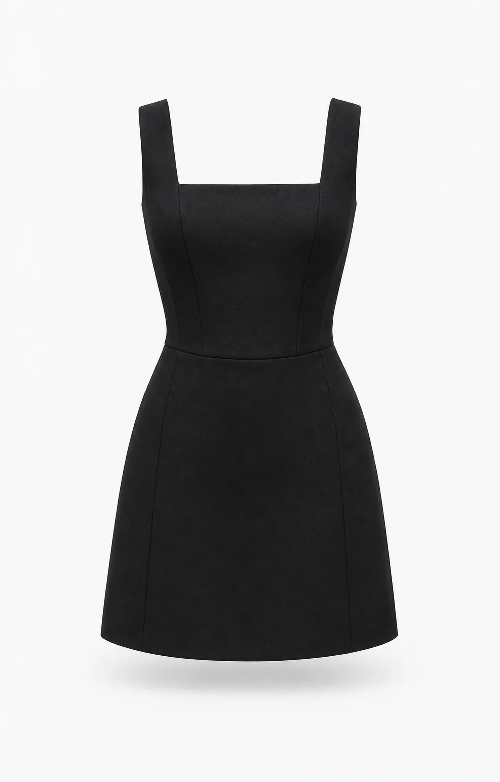 A Shopify apparel product page with an AI virtual try-on button below the add to cart button.
